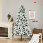 Sapin de Noël artificiel blanc - 300 cm